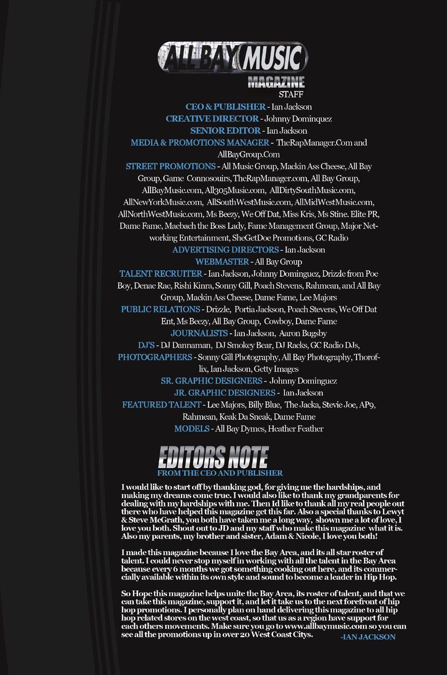 All Bay Music Magazine — Page 4